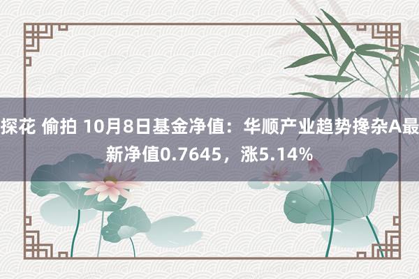 探花 偷拍 10月8日基金净值：华顺产业趋势搀杂A最新净值0.7645，涨5.14%