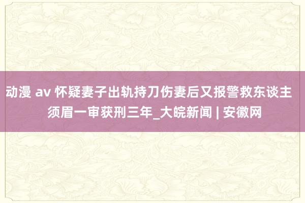 动漫 av 怀疑妻子出轨持刀伤妻后又报警救东谈主   须眉﻿一审获刑三年_大皖新闻 | 安徽网