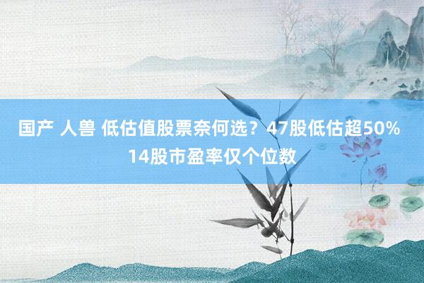 国产 人兽 低估值股票奈何选？47股低估超50% 14股市盈率仅个位数