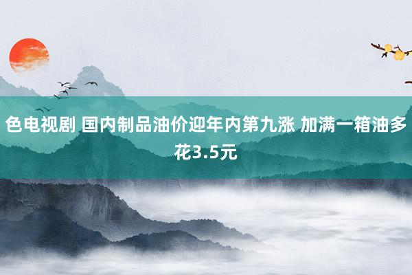 色电视剧 国内制品油价迎年内第九涨 加满一箱油多花3.5元